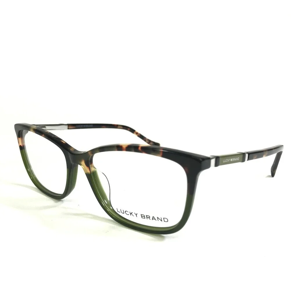 Lucky Brand Eyeglasses Frames D225 GREEN/TORT GRADIENT Square Full Rim 54-16-140